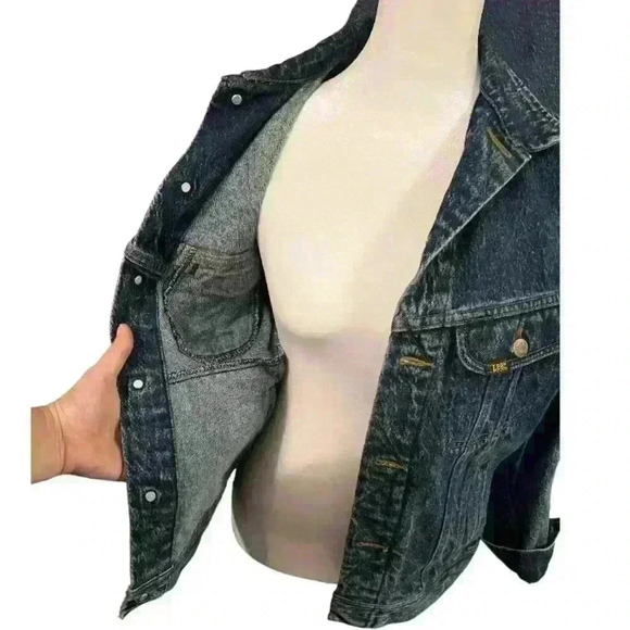 VINTAGE 80s Lee denim jean jacket - Picture 8 of 16